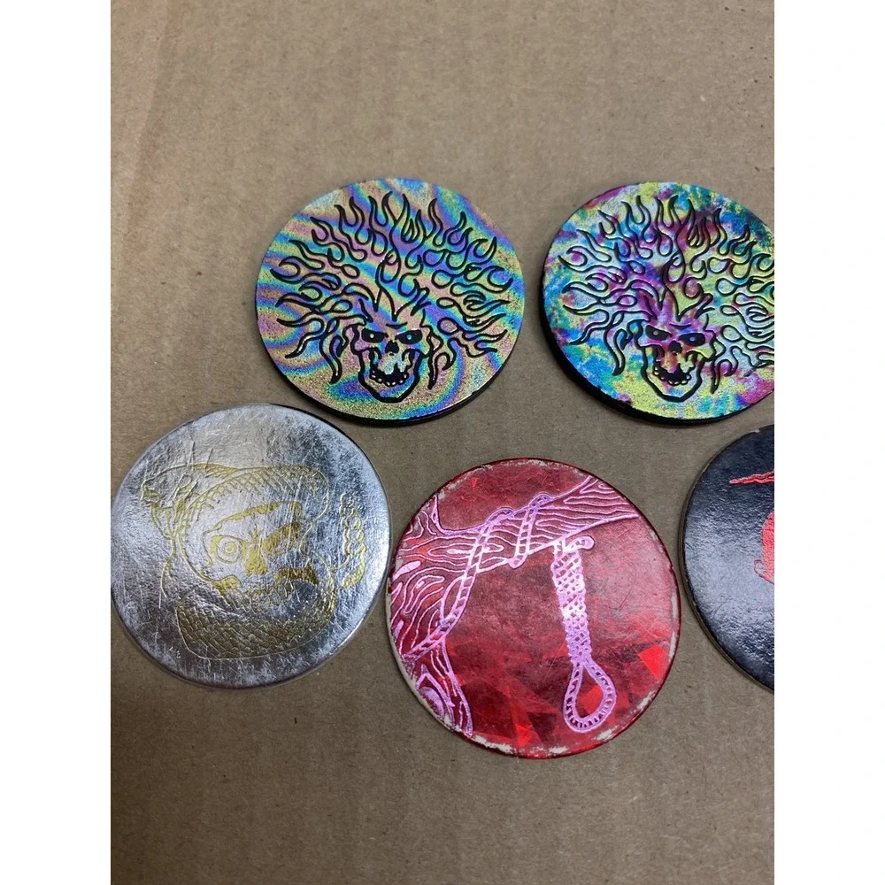 Vintage POG slammers lot of 9 Skeleton Game hard to find very rare jammers Trov